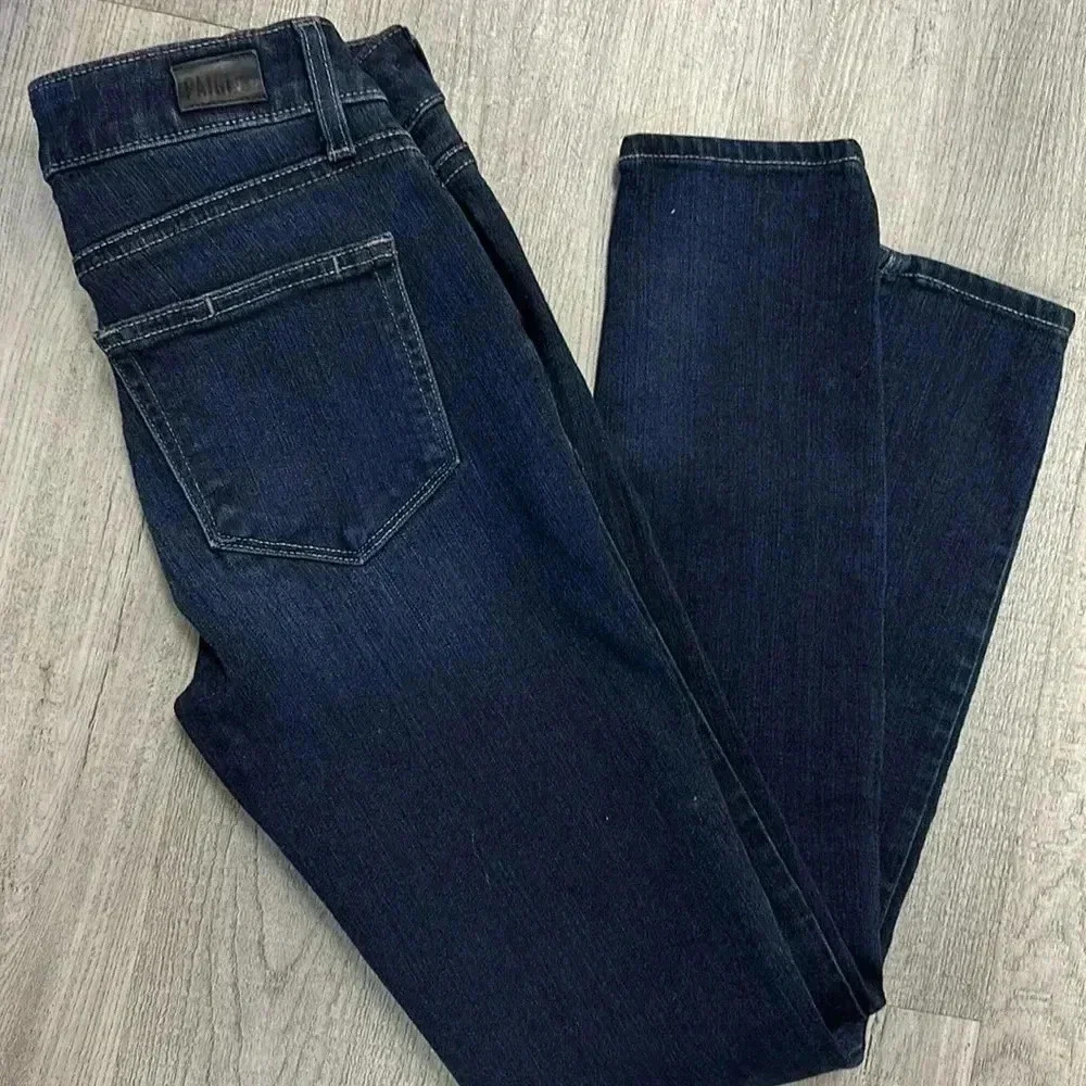 PAIGE - Verdugo  Ankle Ultra Skinny dark wash Ellora Size 25 - Picture 3 of 7